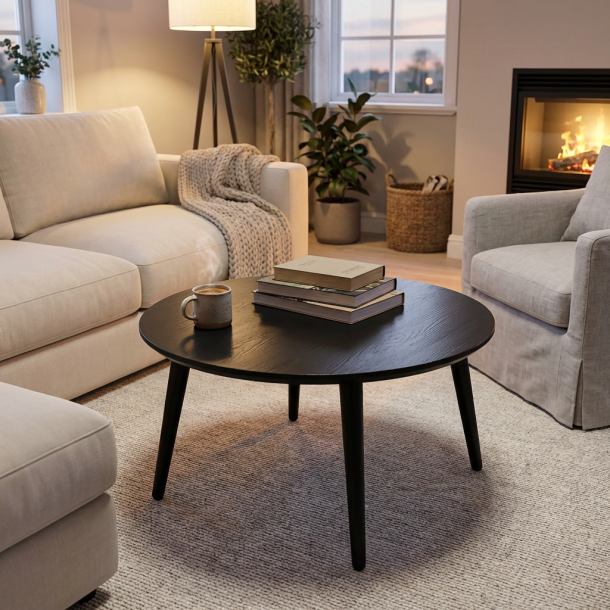 CT 10 - Soffbord i massiv svartlackad ek, tv� storlekar