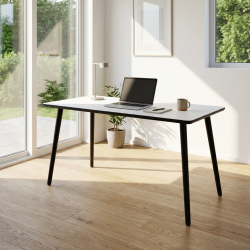 Dash - Skrivebord, hvid h�jtrykslaminat, fire st�rrelser