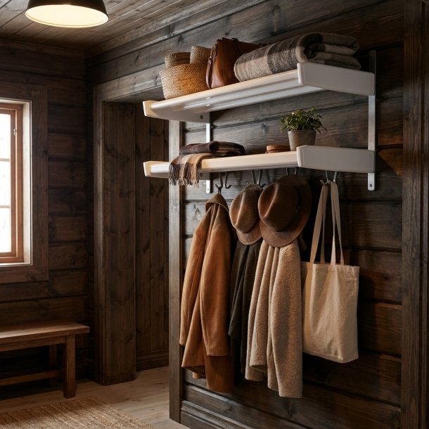 Soul � Dubbel hatthylla med en bredd p� 90 cm