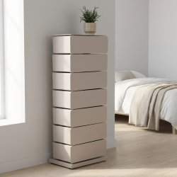 Carson - Byr� med sju l�dor i silkeslen taupef�rgad metall