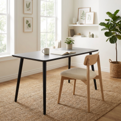 Dash - Skrivebord, lysegr� h�jtrykslaminat, fire st�rrelser