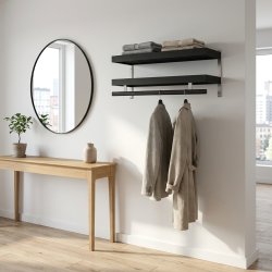 Hall - Dobbelt hattehylde med en bredde p� 100 cm