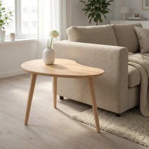 CT 10 - Soffbord i massiv bok med palettform och storlek 107 x 79 cm