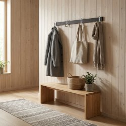 Hall - Knager�kke med 4 kroge og bredde 70 cm
