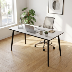 Dash - Skrivebord, hvid h�jtrykslaminat, fire st�rrelser