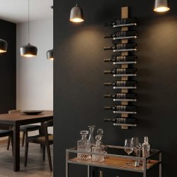 Vino - vinreol til ti flasker i slebet st�l og seks farver