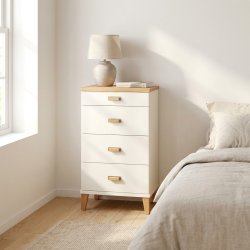 Dixi - Kommode med 4 skuffer og bredde 40 cm