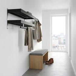 Hall - Dobbelt hattehylde med en bredde p� 100 cm