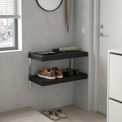 Hall - Dobbelt skohylde som v�gmodel med en bredde p� 50 cm