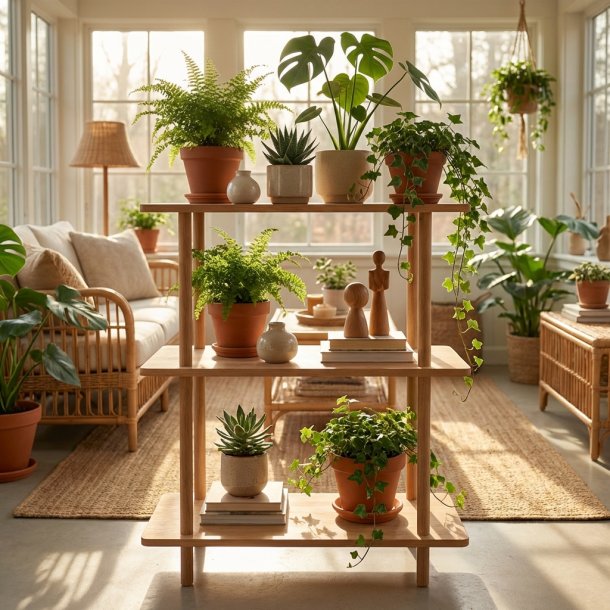 Loop - Bokhylla med tre hyllplan i massiv ek och en bredd p� 70 cm