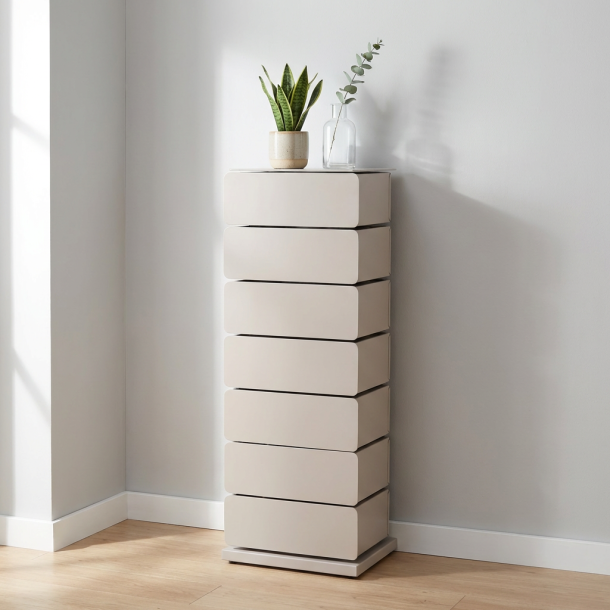 Carson - Byr� med sju l�dor i silkeslen taupef�rgad metall