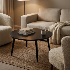 CT 10 - Soffbord i massiv svartlackad ek, tv� storlekar