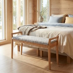 Meja - B�nk i olieret eg med en bredde p� 98 cm