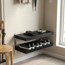 Hall - Dobbelt skohylde som v�gmodel med en bredde p� 50 cm