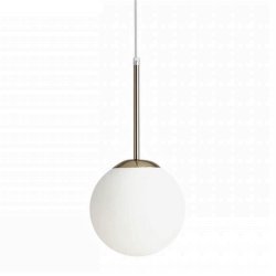 Stick - Loftlampe i guld og glas,  20 cm. kuppel