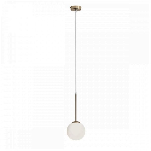 Stick - Loftlampe i guld og glas,  14 cm. kuppel