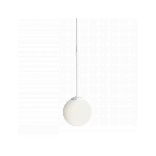 Stick - Loftlampe i hvid metal og glas,  14 cm. kuppel