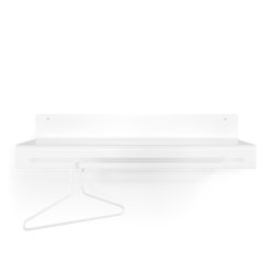 Say - Hatthylla i vitt metall, bredd 78 cm.