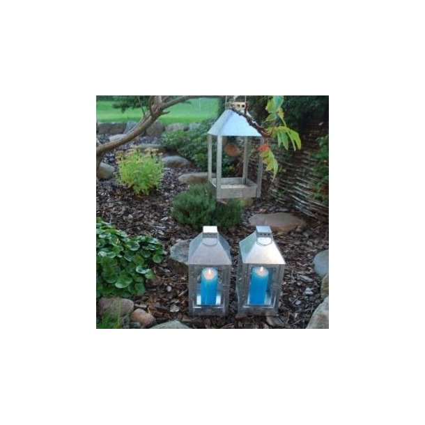 Marco - Foderhus til fugle, galvaniseret, 17 x 17 x 33,5 cm