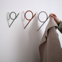 Tupaz - Tre knager i orange metal, vlg mellem 3 strrelser