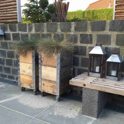 Arizona - Opbevaringskasse i genbrugstr, 36 x 36 x hjde 67,5 cm