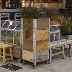 Arizona - Opbevaringskasse i genbrugstr, 36 x 36 x hjde 86,5 cm