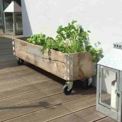 Arizona - Opbevaringskasse i genbrugstr, 102 x 25 x hjde 29,5 cm