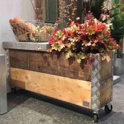 Arizona - Opbevaringskasse i genbrugstr, 102 x 25 x hjde 48,5 cm