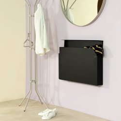 Luigi - Skoskab med opbevaring i sort metal