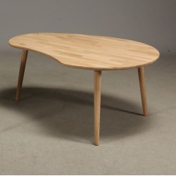 CT 10 - Sofabord i massiv eg med paletform og strrelse 107 x 79 cm