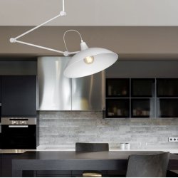 Mejlby - Loftlampe i hvid metal 