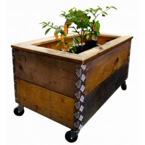 Arizona - Plantekasse i genbrugstr, 91 x 51,5 x hjde 48,5 cm