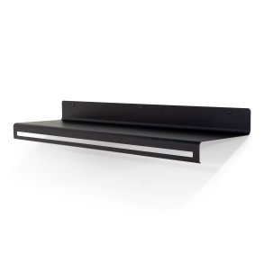 Say - Hattehylde i sort metal, bredde 120 cm.