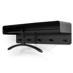  Artic - Hatthylla i svart metall, bredd 70 cm.