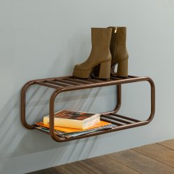 Flash - Skohylde i brun metal 