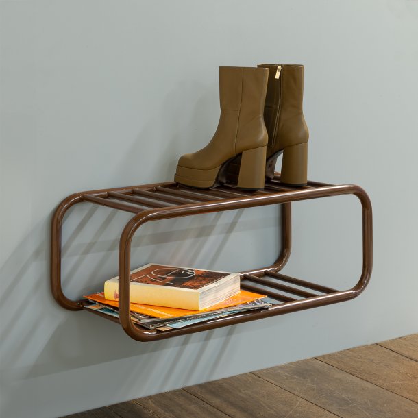Flash - Skohylde i brun metal 