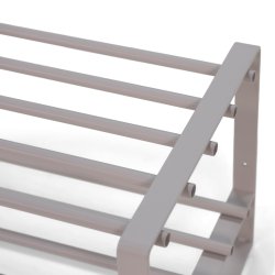 Dinex - Skostativ i silky taupe metal