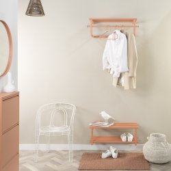 Razor - Skohylde i terracotta farvet metal