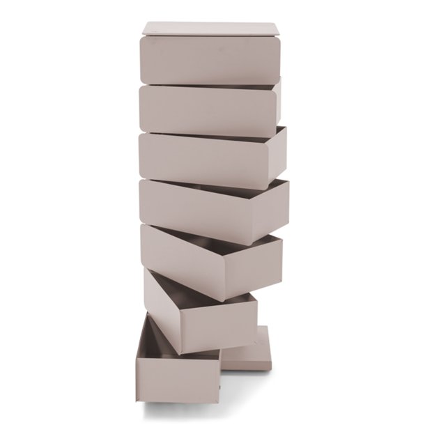 Carson - Byr� med sju l�dor i silkeslen taupef�rgad metall