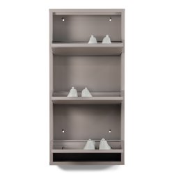 Zapato - Skoskab med 3 rum - silky taupe metal