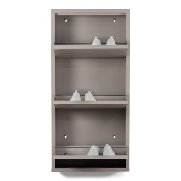 Zapato - Skoskab med 3 rum - silky taupe metal