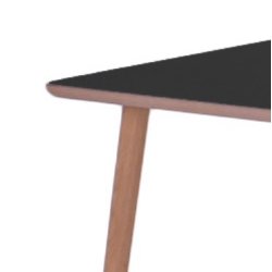 Dimm - Skrivebord, sort h�jtrykslaminat, ege ben