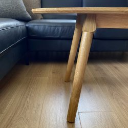  CT 10 - Ellipsformat soffbord i massiv ek