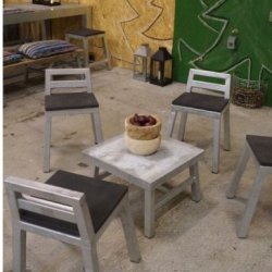 Rock-Solid - sofabord, 50 x 50 x hjde 33 cm