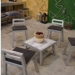  Rock-Solid - soffbord, 50 x 50 x hjd 33 cm