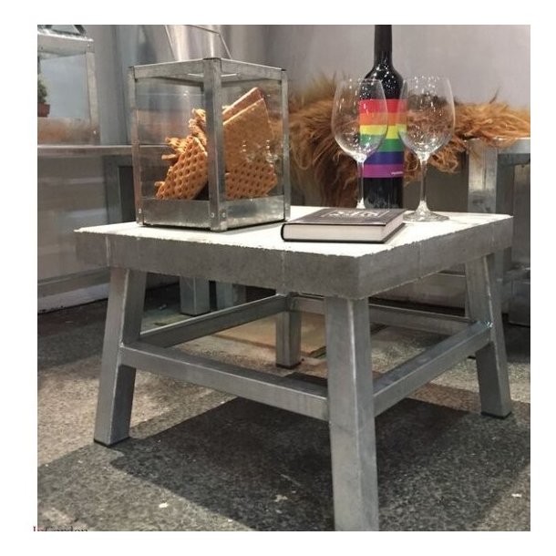 Rock-Solid - sofabord, 50 x 50 x hjde 33 cm