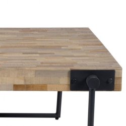 Teka - Sofabord i teaktr, 80 x 80 cm