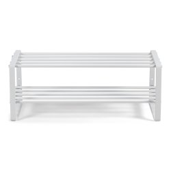 Dinex - Skostativ i hvid metal