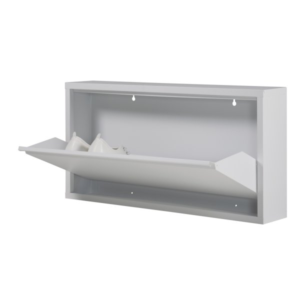  Zapato - Skoskab med 1 rum - hvid metal
