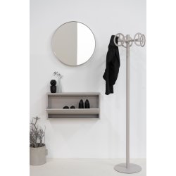 Zapato - Skoskab med 1 rum - silky taupe metal